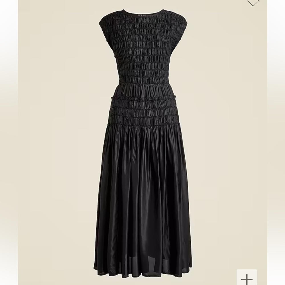 NWOT j crew Maude dress in drapey viscose twill